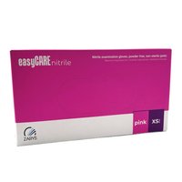 ZARYS Rękawice nitrylowe bezpudrowe 100 sztuk Różowe - XS