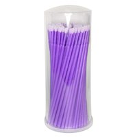 NAIL4U Mikroaplikatory bezwłókienkowe - Fioletowe - 100 sztuk