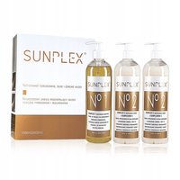 SUNPLEX Zabieg do regeneracji włosów podczas farbowania i rozjaśniania - 3x500ml