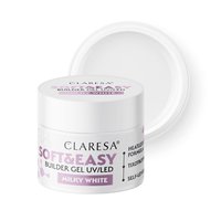 CLARESA Żel budujący do paznokci Soft&Easy MILKY WHITE - 45g - ŚREDNI
