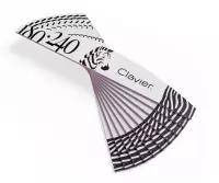 CLAVIER Pilnik do paznokci PÓŁKSIĘŻYC ŁÓDKA 180/240 - 10 sztuk - 180/240