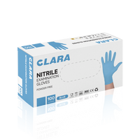 CLARA Rękawiczki nitrylowe jednorazowe NIEBIESKIE/BLUE - M