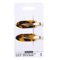 SISTER YOUNG Spinki do włosów LILY - DEEP LEOPARD PRINT - 2 sztuki