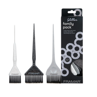 FRAMAR Pędzel do farbowania FAMILY PACK GLITTER - 3 sztuki