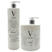 PROFIS Zestaw do włosów zniszczonych Szampon + Maska VITAMIN - 2x1000ml