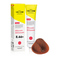 ALFAPARF YELLOW Farba do włosów 8.44+ - Jasny intensywny miedziany blond - 100ml
