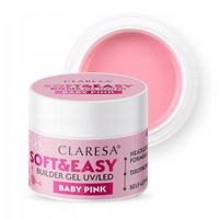 CLARESA Żel budujący do paznokci Soft&Easy BABY PINK - 12g - MAŁY