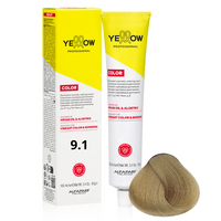 ALFAPARF YELLOW Farba do włosów 9.1 - Bardzo jasny popielaty blond - 100ml