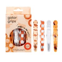 FRAMAR Klipsy fryzjerskie do włosów GATOR GRIPS PUTTIN' ON THE SPRITZ - 4 sztuki
