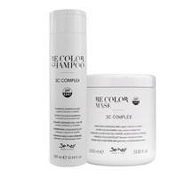 BE HAIR Zestaw do włosów farbowanych - 300ml + 1000ml