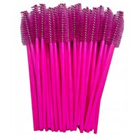 NAIL4U Szczoteczka do rzęs - Różowa fuksja - 50 sztuk