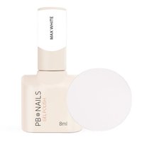 PB NAILS Lakier hybrydowy - MAX WHITE - 8ml