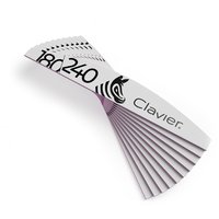 CLAVIER Pilnik do paznokci PÓŁKSIĘŻYC ŁÓDKA 180/240 - 10 sztuk - 180/240