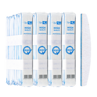 Nail4U Pilnik do paznokci ŁÓDKA Półksiężyc 100/180 - 100 sztuk