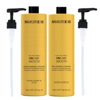 SELECTIVE Zestaw wygładzający do włosów Szampon Odżywka SMOOTH 2x1000ml + pompki