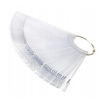 NAIL4U Wzornik na kółku - Transparentny KWADRAT - 50 sztuk