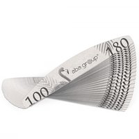 ABA GROUP Pilniki do paznokci PÓŁKSIĘŻYC 100/180 Standard - 25 sztuk