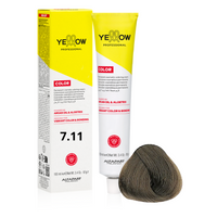 ALFAPARF YELLOW Farba do włosów 7.11 - Średni intensywny popielaty blond - 100ml