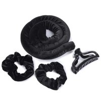 SISTER YOUNG Wałek do kręcenia włosów bez użycia ciepła - BLACK/CZARNY