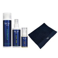 STAPIZ Zestaw Szampon normalizujący + Olejek + Sól Morska + Ręcznik BARBET