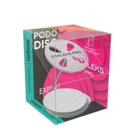 STALEKS Nośnik do pedicure wydłużony PODODISC L 25 mm EXPERT + 5 sztuk nakładek pilników #180 - PDLset-25