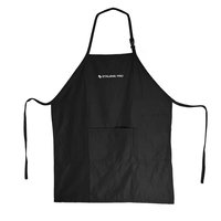 STALEKS Fartuch ochronny kosmetyczny uniwersalny Czarny z Logo - ADP-20