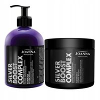 JOANNA Zestaw do włosów blond SILVER BOOST - 2x500g