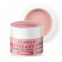 CLARESA Żel budujący do paznokci Soft&Easy NATURAL - 12g - MAŁY