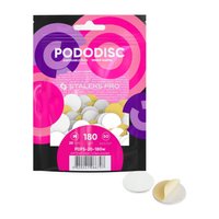 STALEKS Wymienne dyski tarcze pilniki do pedicure na miękkiej bazie #180 PODODISC M 20 mm - 50 sztuk - PDFS-20-180w