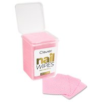 CLAVIER Waciki bezpyłowe perforowane w pudełku 200 sztuk – różowe