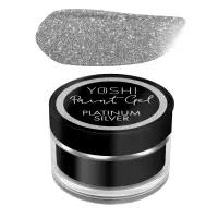 YOSHI Żel do zdobień paznokci Paint Gel Platinum Silver - 5ml