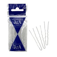 IZA Kokówki do włosów karbowane 65mm BIAŁE POŁYSK - 20 sztuk