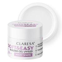 CLARESA Żel budujący Soft&Easy MILKY WHITE - 90g - DUŻY