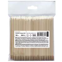 STALEKS Patyczki drewniane do skórek 100 sztuk - 110mm - DOS-30/100