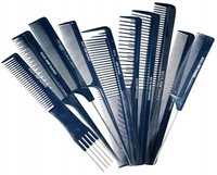 FOX NANO Komplet grzebieni fryzjerskich - 10szt + Etui - Art. nr 1509324