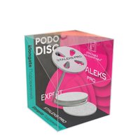 STALEKS Nośnik do pedicure wydłużony PODODISC M 20 mm EXPERT + 5 sztuk nakładek pilników #180 - PDLset-20