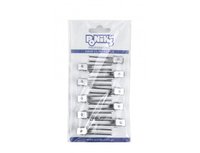 PONIK'S Klipsy metalowe podwójne 10 sztuk. - BKL031