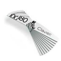 CLAVIER Pilniki do paznokci ZEBERKA 100/180 Zielone - 10 sztuk