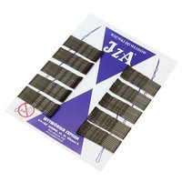 IZA Wsuwki do włosów dwie kulki BRĄZOWE POŁYSK 5cm - 100 sztuk - 315/100