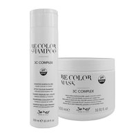 BE HAIR Zestaw do włosów farbowanych - 300ml + 500ml