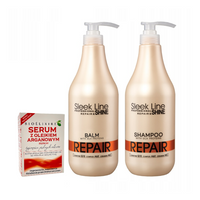 STAPIZ Zestaw do włosów zniszczonych REPAIR + Serum z olejkiem arganowym
