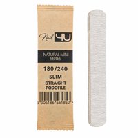 NAIL4U Pilnik do paznokci MINI Podofile PROSTY SLIM STRAIGHT 180/240 - 1 sztuka