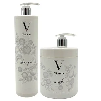 PROFIS Zestaw do włosów zniszczonych Szampon + Maska VITAMIN - 2x1000ml