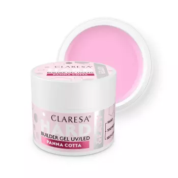 CLARESA Żel budujący do paznokci HARD&EASY - PANNA COTTA - 45g - ŚREDNI