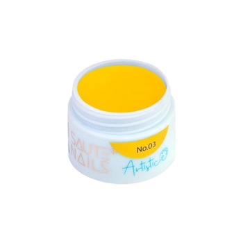 SAUTE NAILS Żel do zdobień ARTISTIC No. 03  Żółty YELLOW - 5g