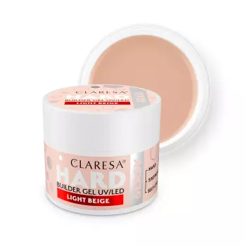 CLARESA Żel budujący do paznokci HARD&EASY - LIGHT BEIGE - 12g - MAŁY