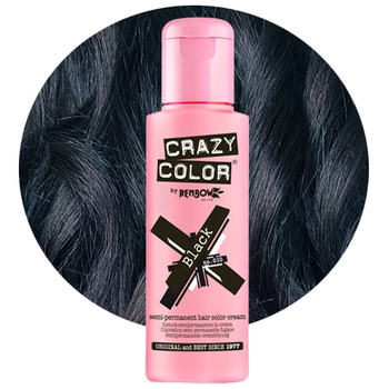 CRAZY COLOR Krem do koloryzacji włosów No. 030 - Black - 100ml