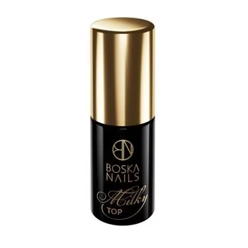 BOSKA NAILS Top hybrydowy Top Milky Mleczny - 6ml