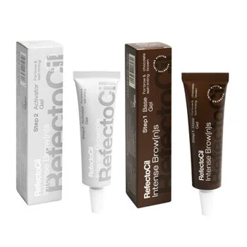 ZESTAW Refectocil do koloryzacji brwi AKTYWATOR + CHOCOLATE BROWN - 2x15ml