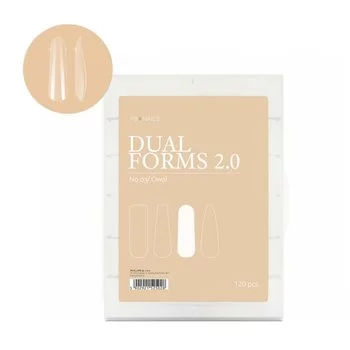 PB NAILS Górne formy do przedłużania paznokci Dual formy 2.0 No.03 - OWAL